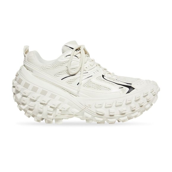 NEW Balenciaga Women's Defender Sneaker off-white mesh EU 37 US 7 - Picture 2 of 10